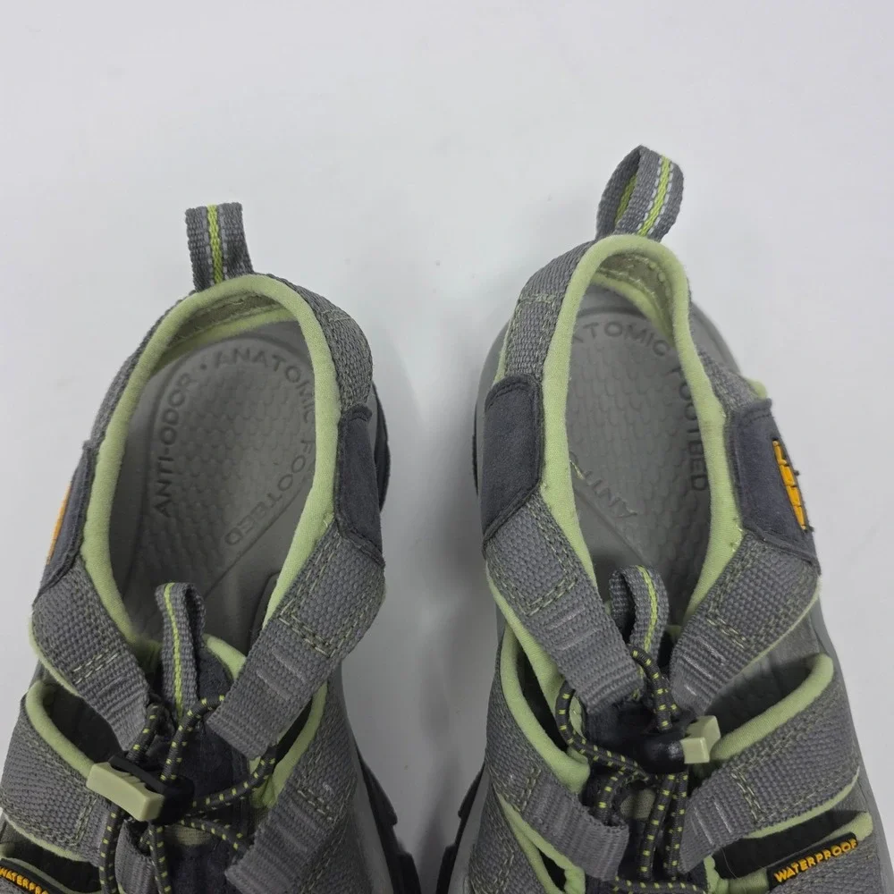 KEEN Newport H2 Water Sandals Mens 6.5 Green Gray Closed Toe Drawstring Hiking